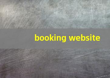 booking website